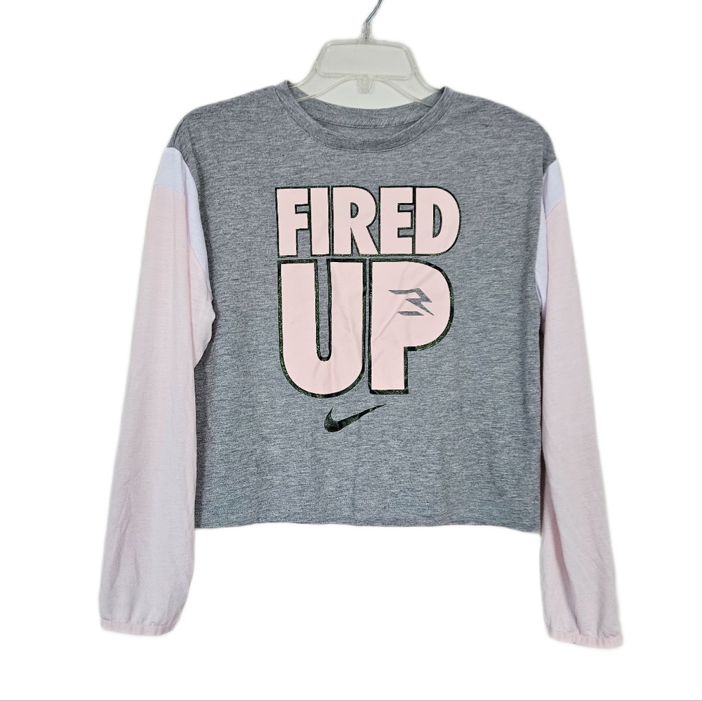 Nike 3BRAND by Russell Wilson "Fired Up" Graphic Tee Girls L 12-13